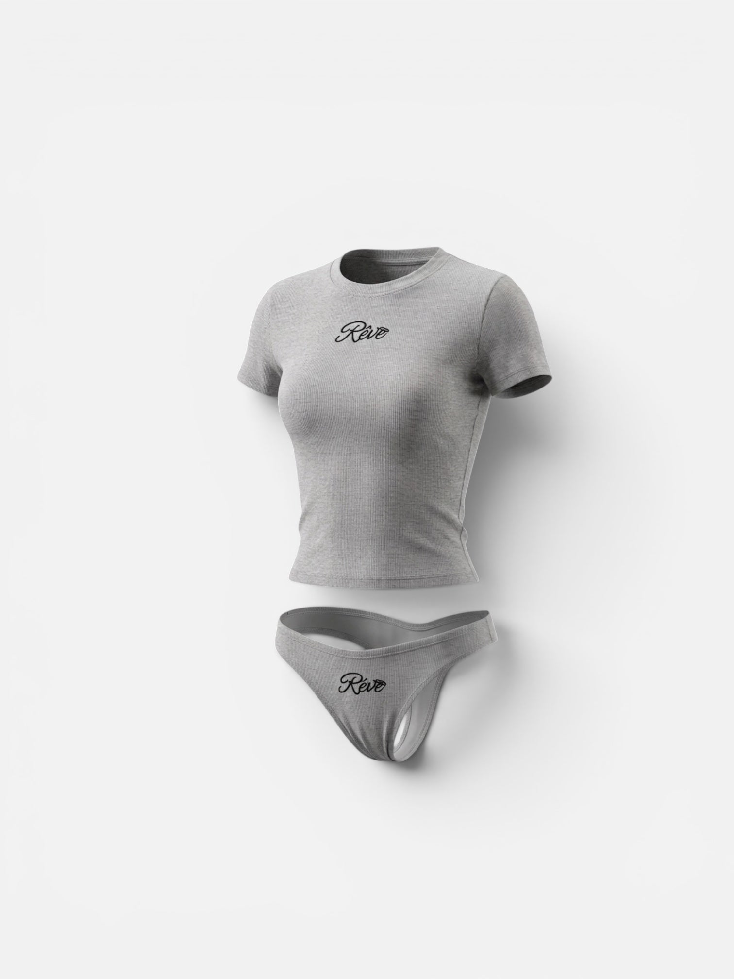 Soft Ash T-Shirt & Panties